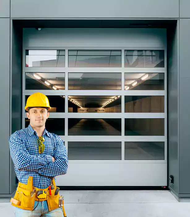 Glass Roll Up Garage Door Lisle